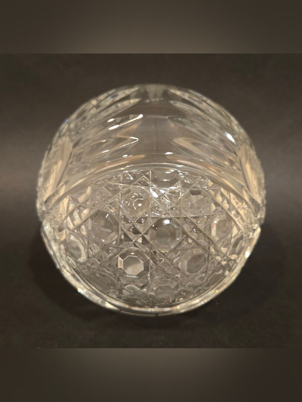 Parad Glass Hungary 24% Lead Crystal Cut Glass Decorative Orb